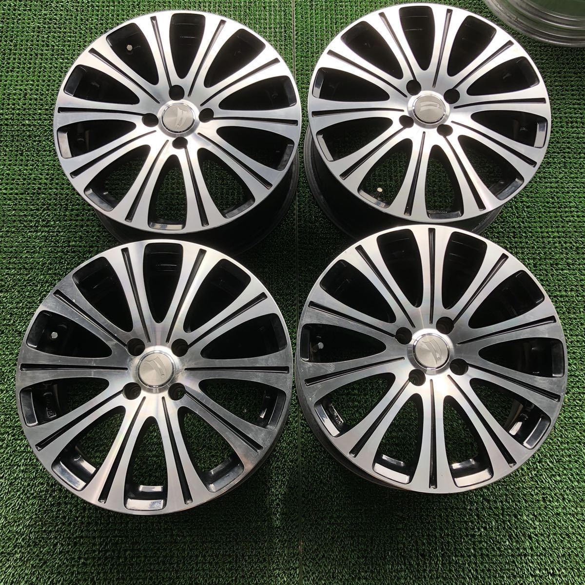 ☆小傷程度美品 BS BEO 16インチアルミホイール 鏡面 16×6.5J +43 4穴 