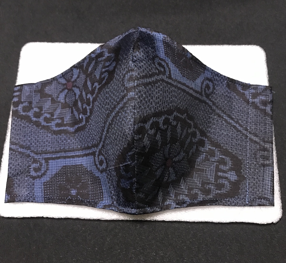 大島紬】紳士用 大きめ ハンドメイド 大人用 立体 インナーマスク