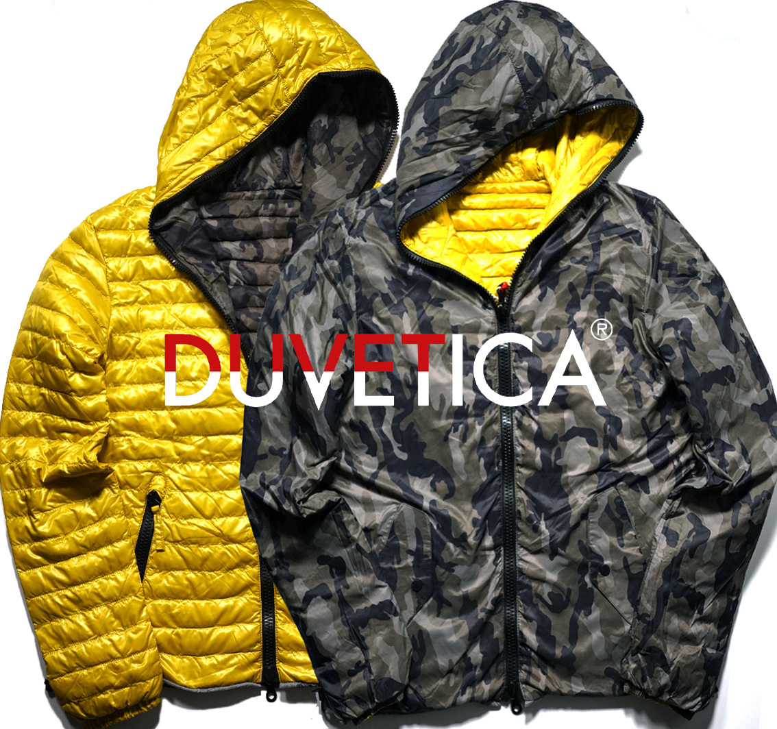 新品9.2万【デュベティカDUVETICA】艶を纏った撥水加工両面主役 