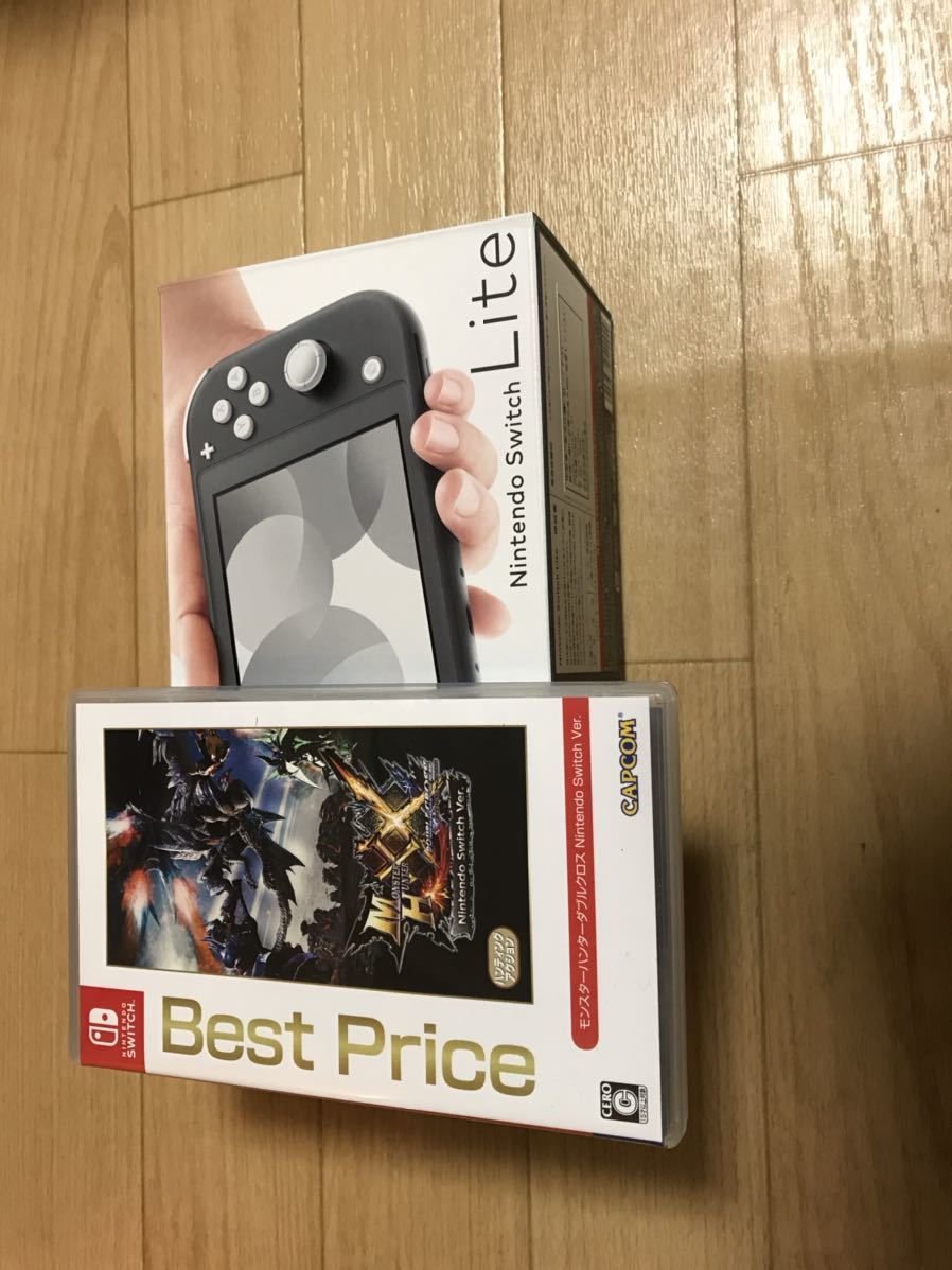 NINTENDO Switch right 本体セット＋モンハンダブルクロス付き Switch