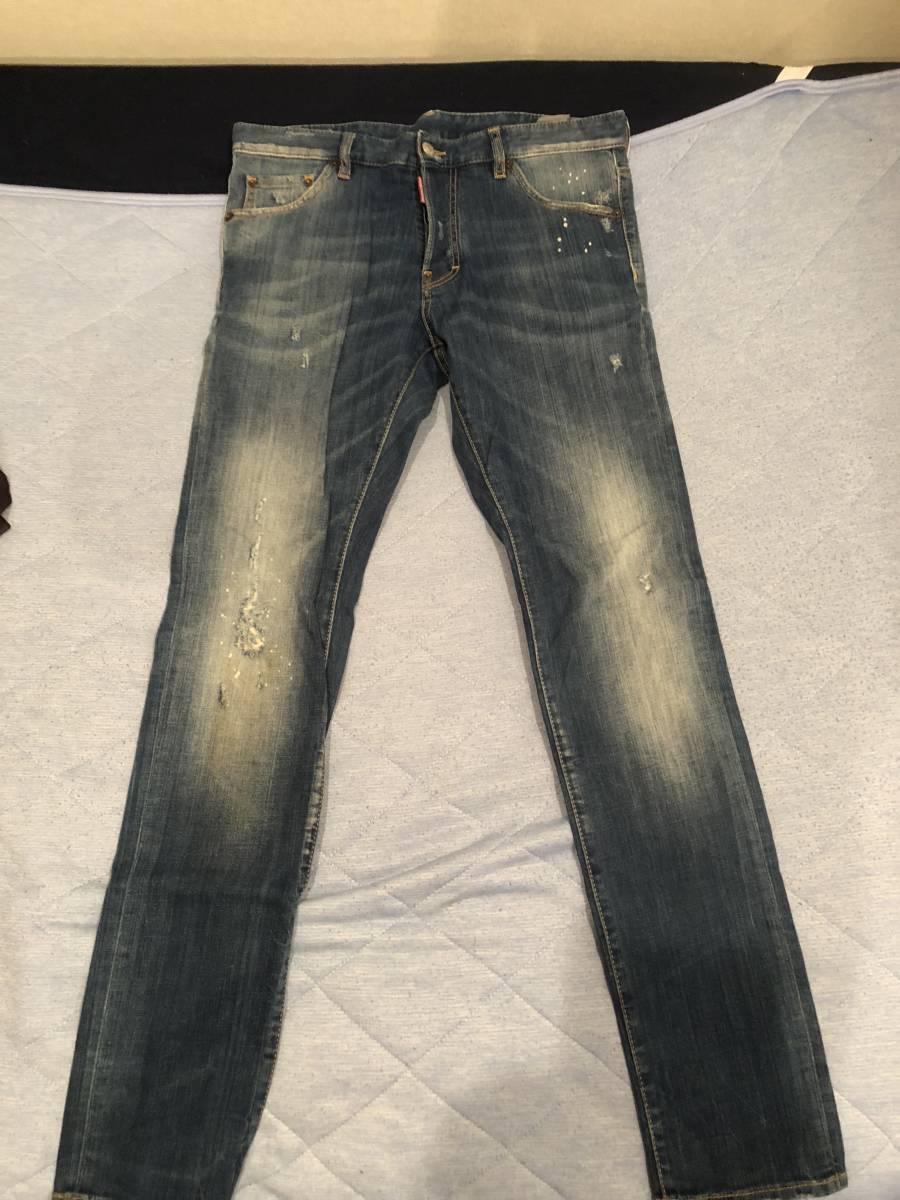 【HOT，人気セール】 DSQUARED2 デニム ディースクエアード ジーンズ クラッシュ ダメージ Cool Guy Jean クールガイ 48 国内正規品(ジーンズ)｜売買されたオークション情報、yahooの商品情報をアーカイブ公開 - オークフ 男性用