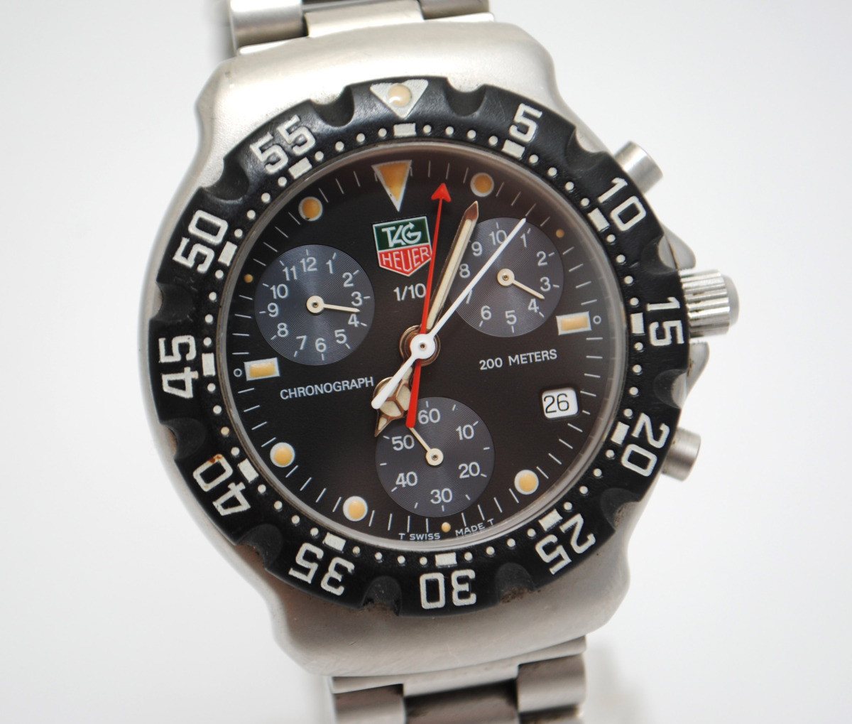 【TAG Heuer】タグホイヤー フォーミュラ1 クロノグラフ CA1211-R0 メンズ ブラック文字盤 中古品_1