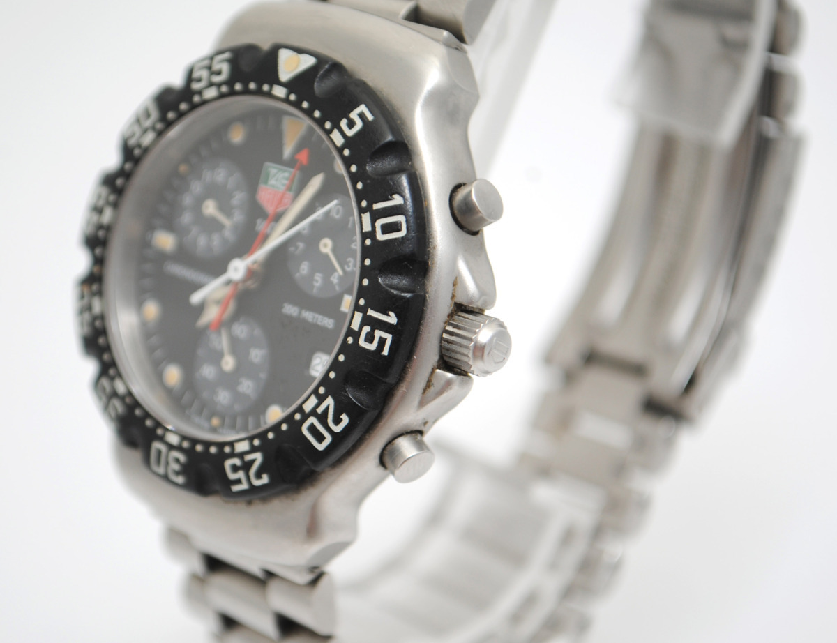 【TAG Heuer】タグホイヤー フォーミュラ1 クロノグラフ CA1211-R0 メンズ ブラック文字盤 中古品_4