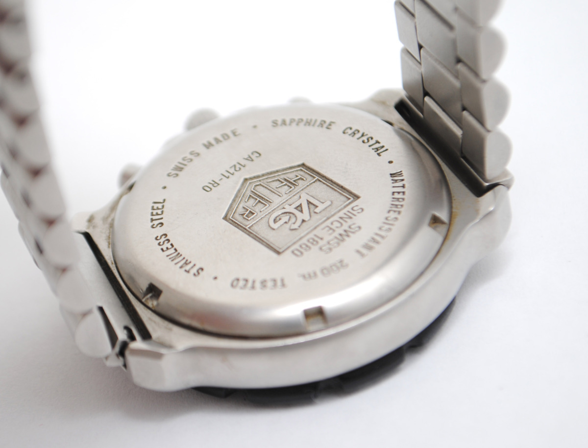 【TAG Heuer】タグホイヤー フォーミュラ1 クロノグラフ CA1211-R0 メンズ ブラック文字盤 中古品_7