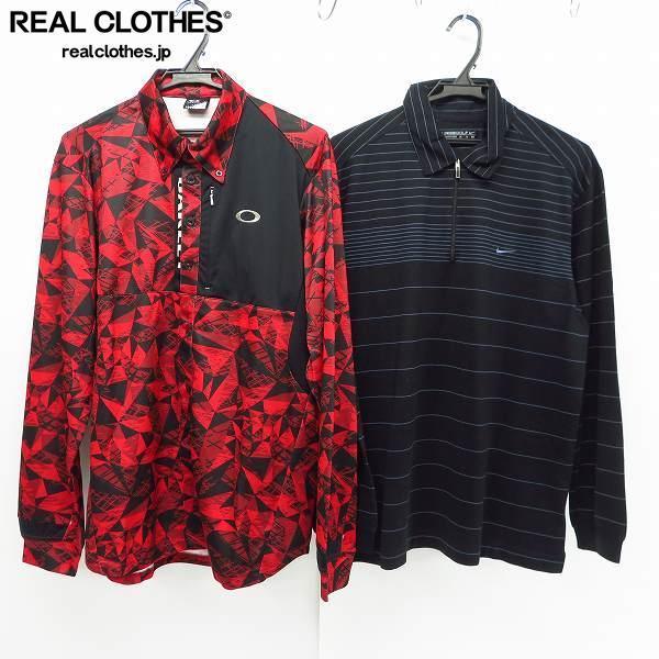  OAKLEY/オークリー NIKE/ナイキ ゴルフ 長袖ポロシャツ/ハーフジップ XL 2点セット /060(ナイキ)｜売買されたオークション情報、yahooの商品情報をアーカイブ公開 - オークファン シャツ