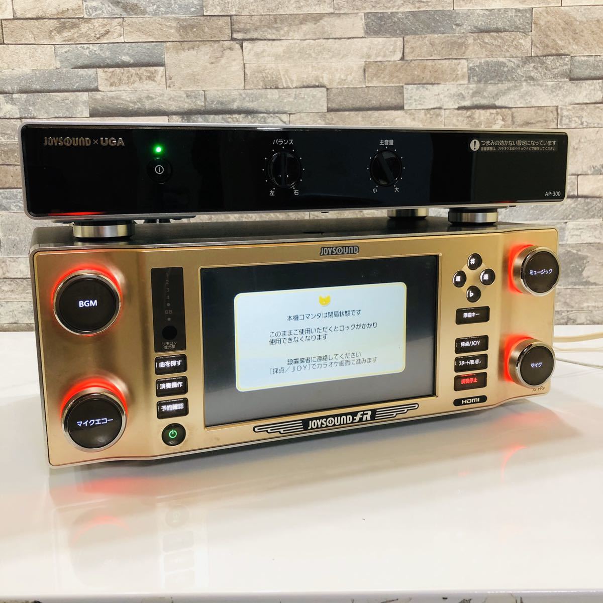 中古】 エクシング JOYSOUND JS-FRv AP-300 通信カラオケ パワーアンプ