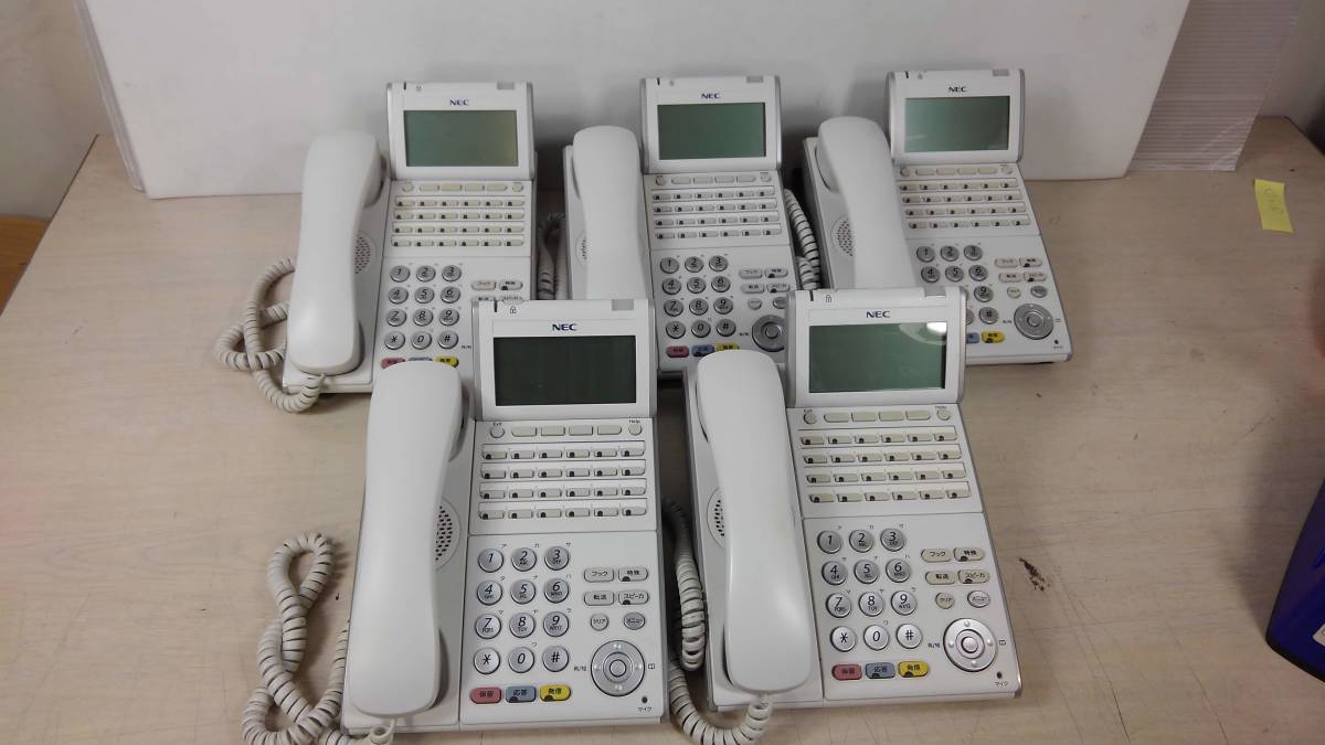 NEC AspireX DT700Series 24ボタンIP電話機 【ITL-24D-1D(WH)TEL】 5台