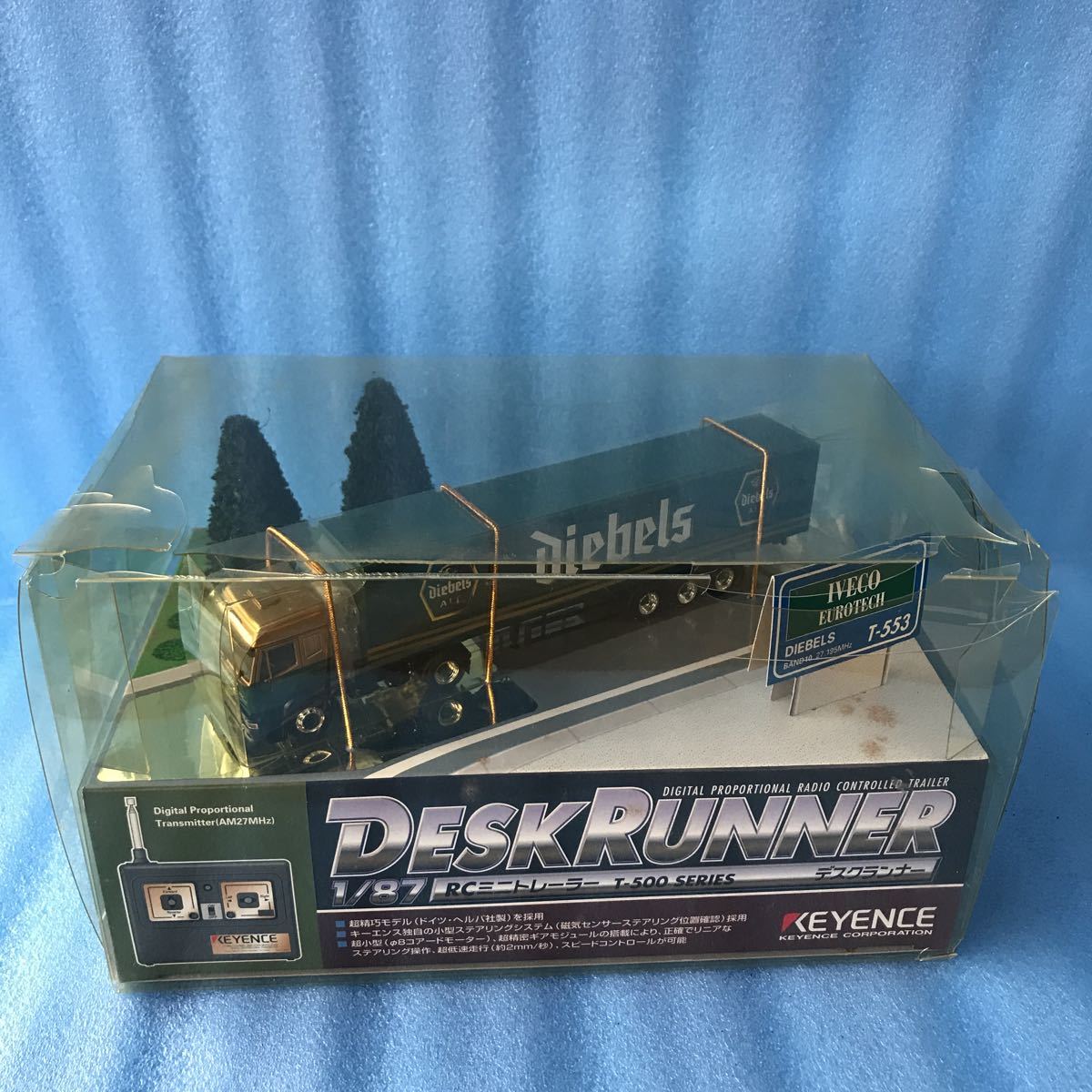 動作品] キーエンス 1/87 RCミニトレーラー デスクランナー T-553