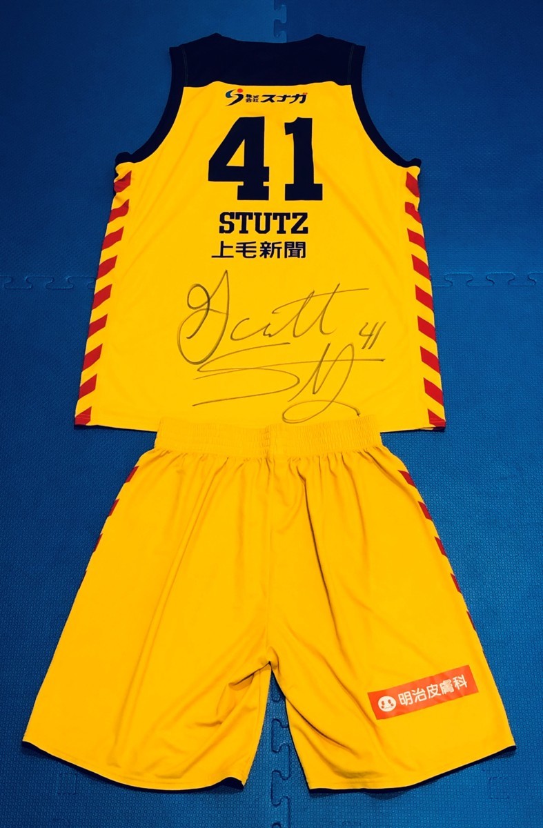 群馬クレインサンダーズ#41 ギャレット・スタツ 【2019-20シーズン着用＆サイン入りホームユニフォーム】_2