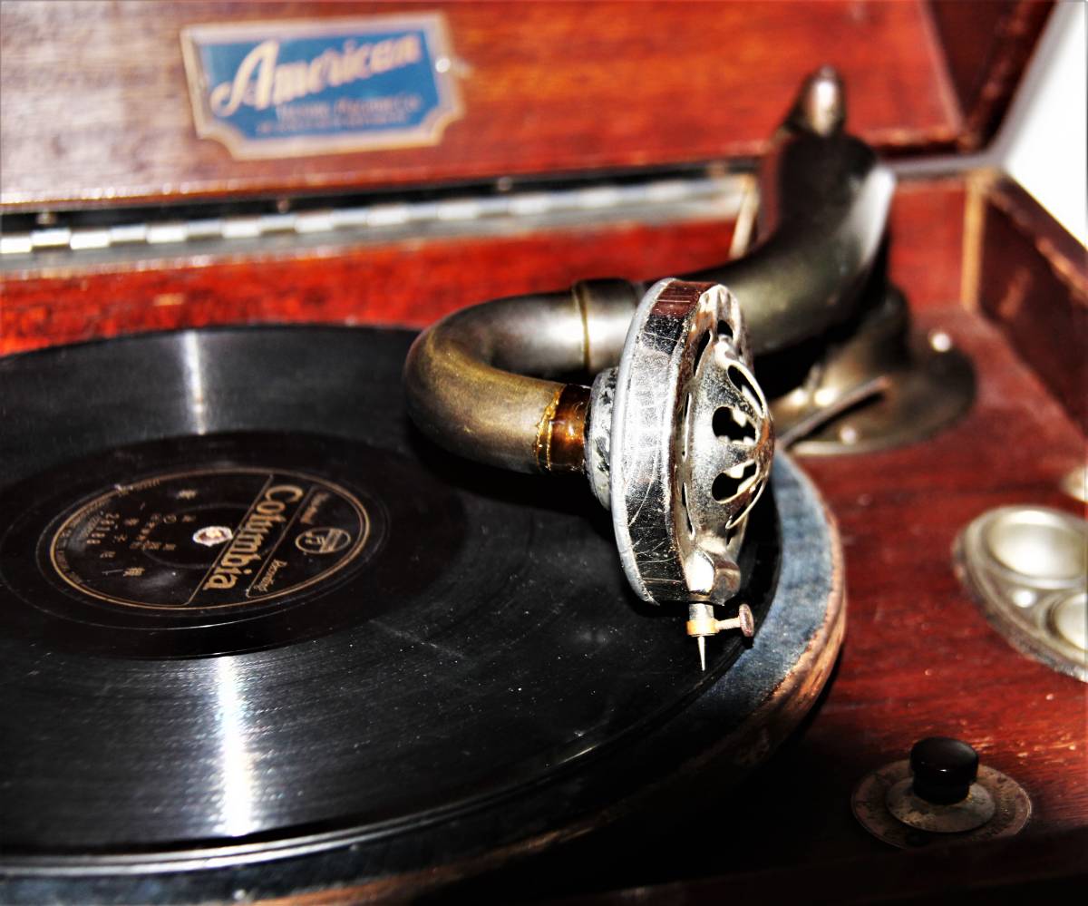Odobez オドベ Wood Les Phonographes 木製蓄音機 (803829 - 蓄音機