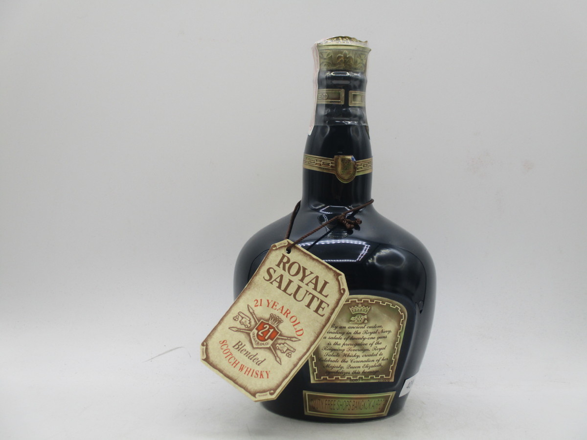 ROYAL SALUTE 21年 ロイヤルサルート 21年 ウイスキー 陶器ボトル 青