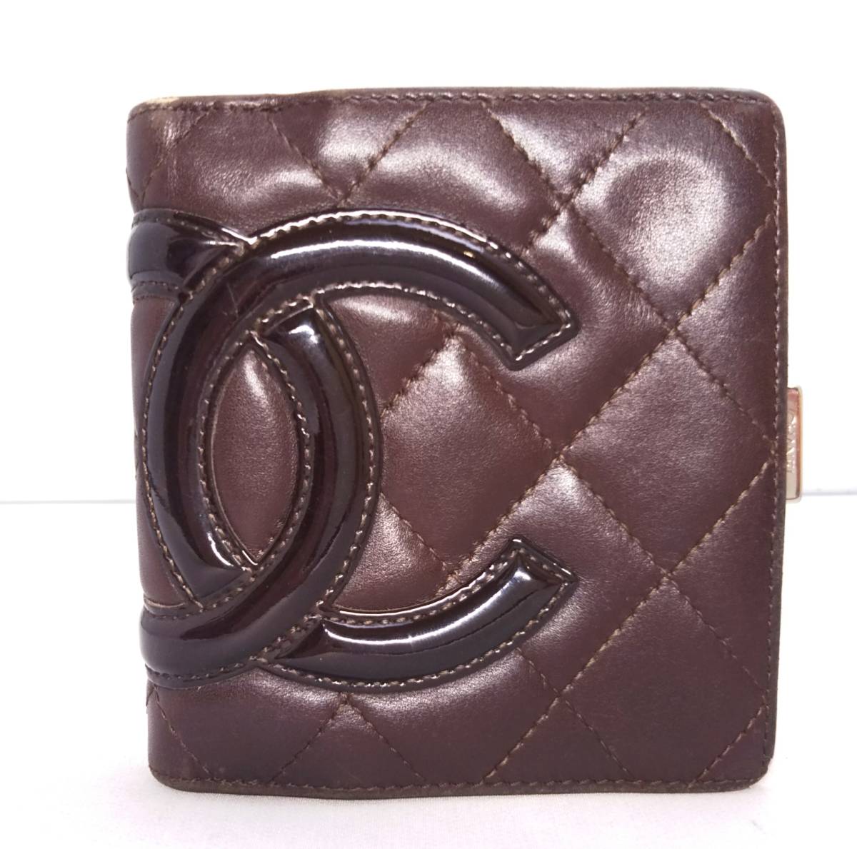 CHANEL カンボンライン シャネル 二つ折り財布 ブラック 財布 正規品 