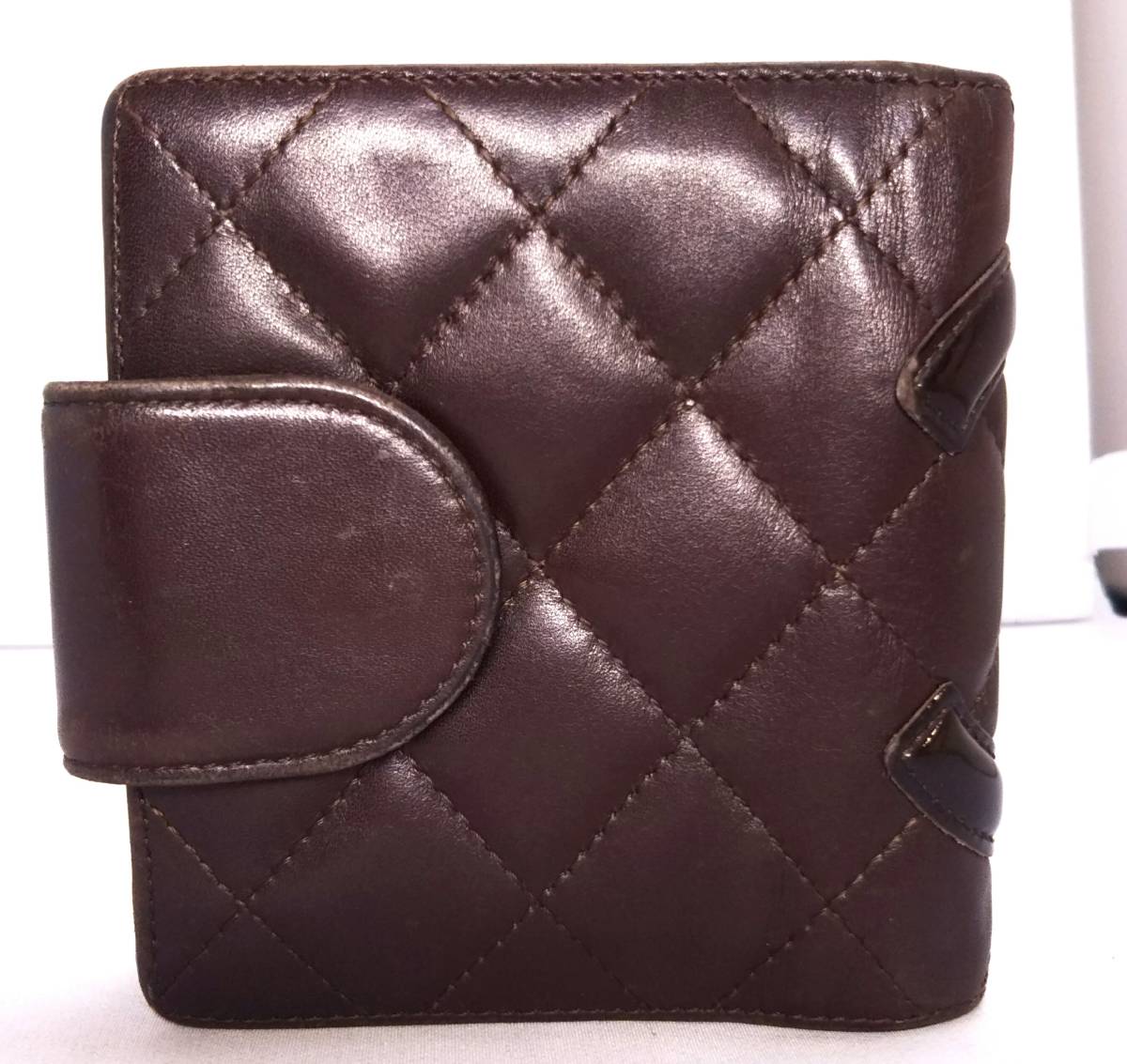 CHANEL カンボンライン シャネル 二つ折り財布 ブラック 財布 正規品 