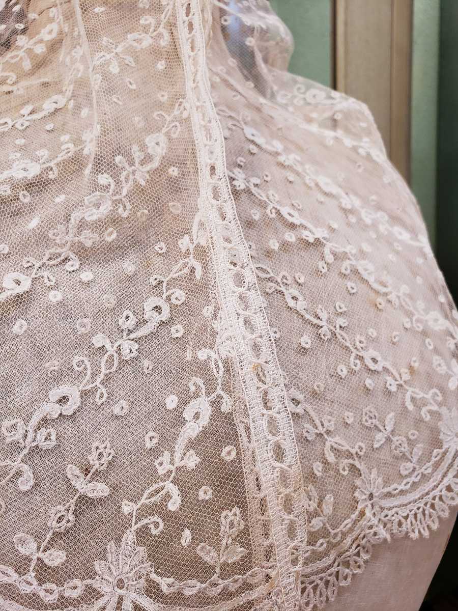 フランスアンティークレース チュールレース 130たくさん フランス