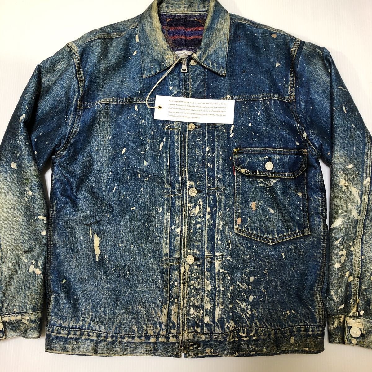 美品 タグ付き】サイズ40 TOLQ × Yutaka.F転写プリントジャケット Levi 