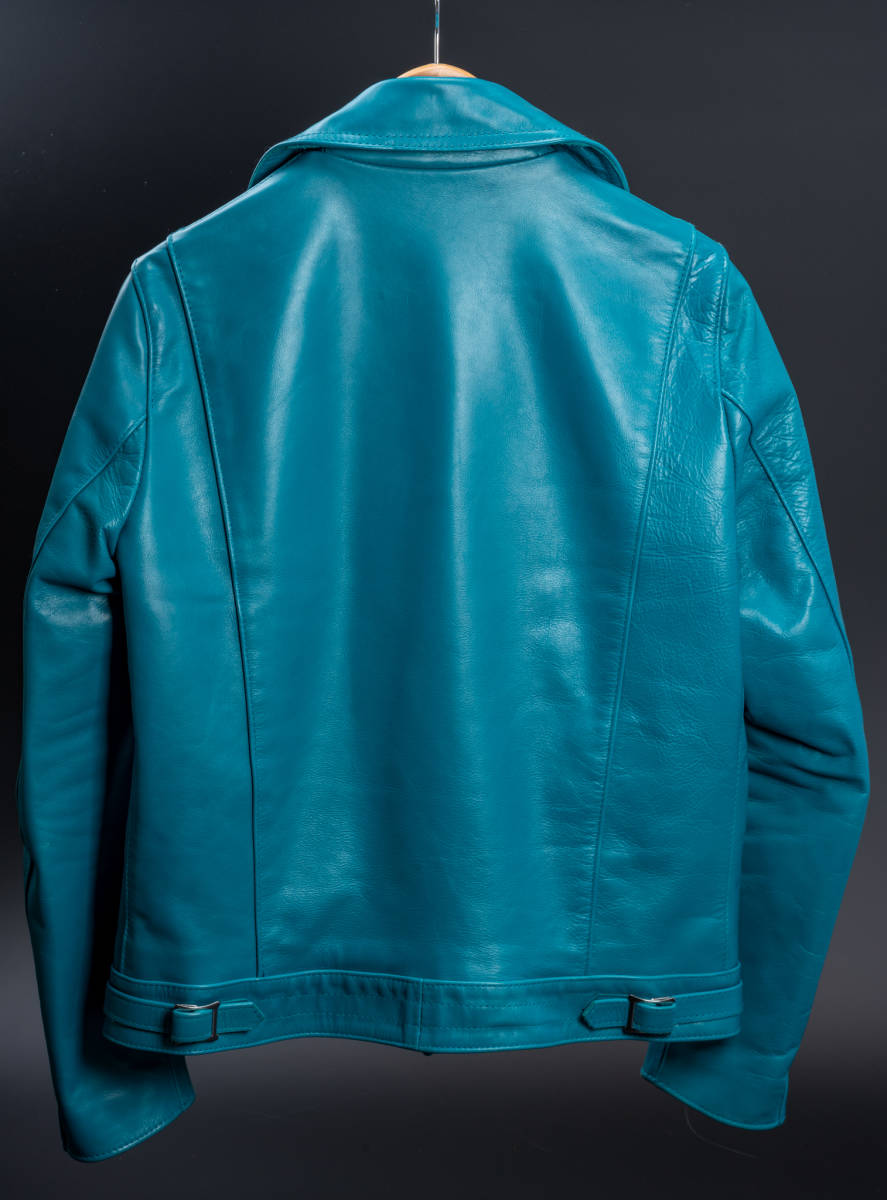 Lewis Leathers AVIAKIT サイクロン　タイトフィット 38 ルイスレザー サイクロン ターコイズ 38 ホースレザー タイトフィット