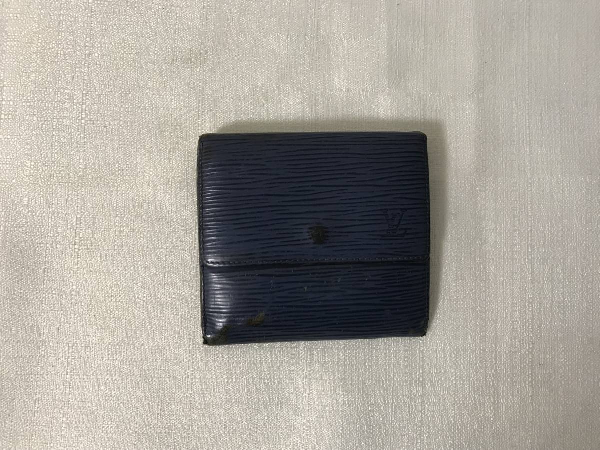 ④☆優良品♪エピＷホック 折り財布 ブラックカラー 本物ルイヴィトンLVエピWホック二つ折りミニコンパクト財布サイフ