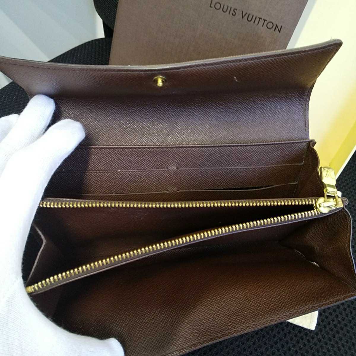 2004v22 LOUIS VUITTON ルイヴィトン 長財布 ダミエ ポルトフォイユ