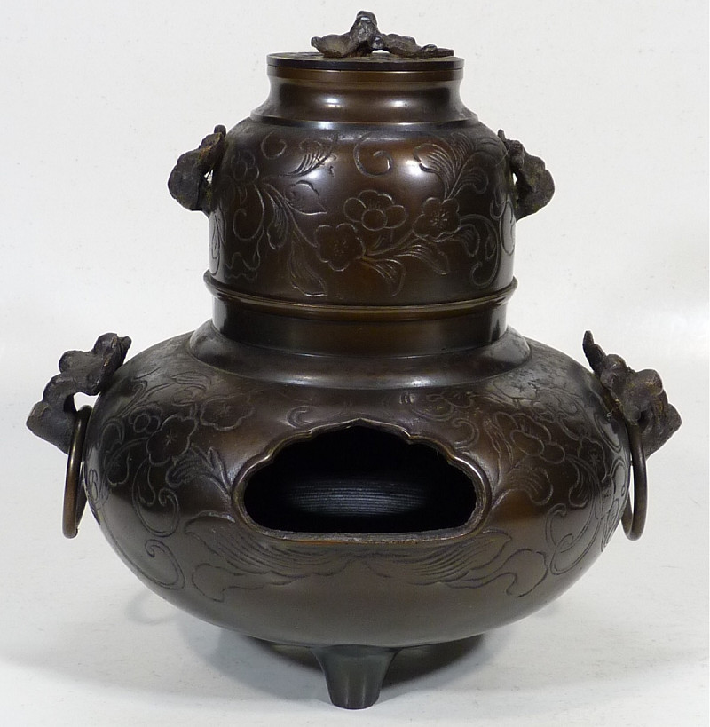 玉川堂 銅製 花瓶 鎚起銅器 花器 花入 亀甲文 壺 ◇◇189 玉川堂 鎚起銅器 亀甲文銅製花瓶 共箱◇◇ 鎚起銅器 【公式通販】