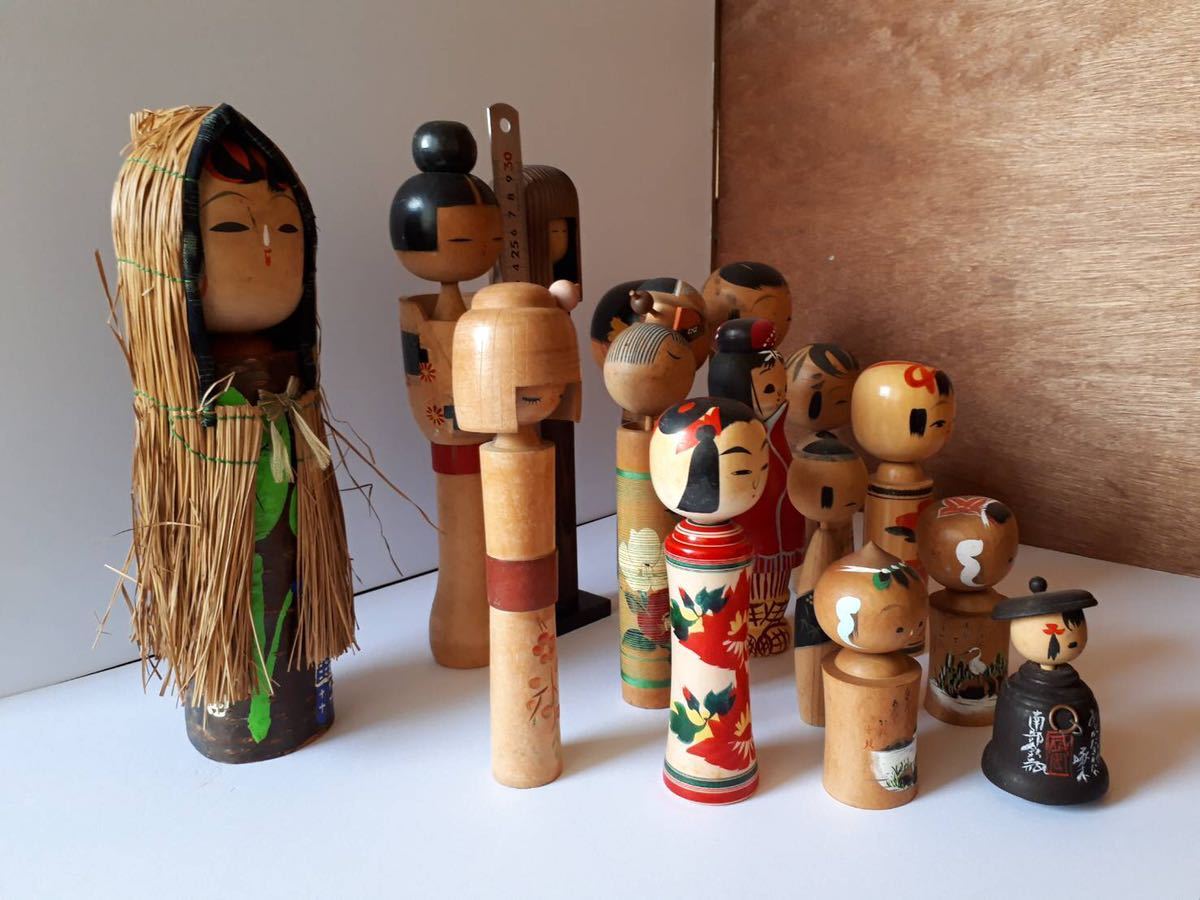 日本人形 こけし 民芸品 郷土玩具 まとめセット 大量まとめ】こけし 創作こけし 伝統こけし 日本人形 民芸品 郷土玩具