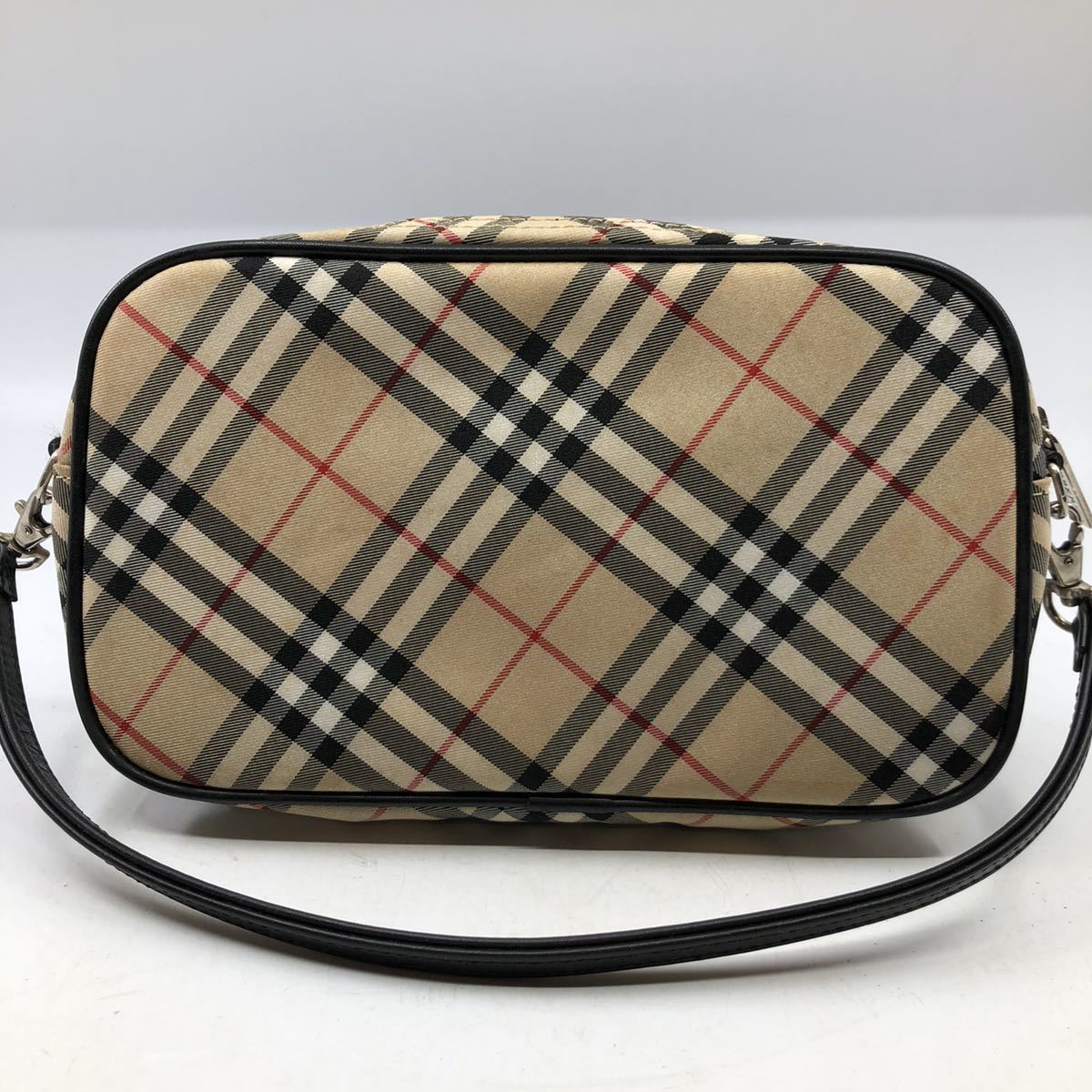 Y8105 BURBERRY バーバリー ノバチェック柄 ナイロン ポーチ