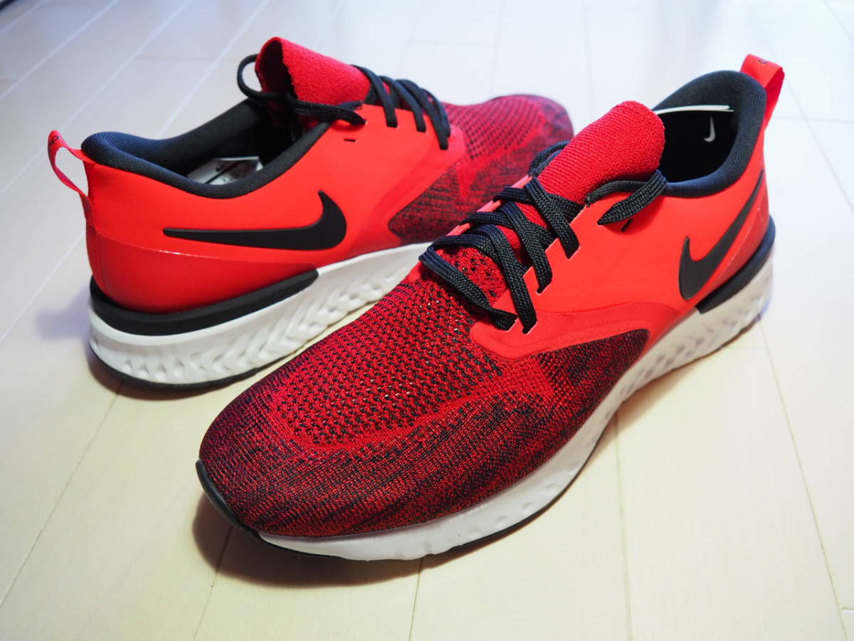 【安い，本物保証】 定価13200円 NIKE/ナイキ ODYSSEY REACT2 FLYKNIT オデッセイリアクト2 フライニット 赤 27㎝(27.0cm)｜売買されたオークション情報、yahooの商品情報をアーカイブ公開 - オークファン 27.0cm
