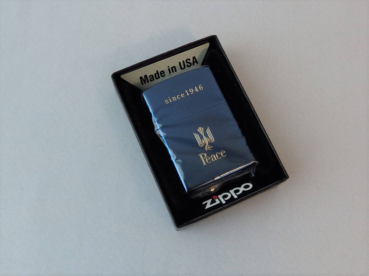 ZIPPO Peace since1946 ブルーチタン ジッポ ピース ライター