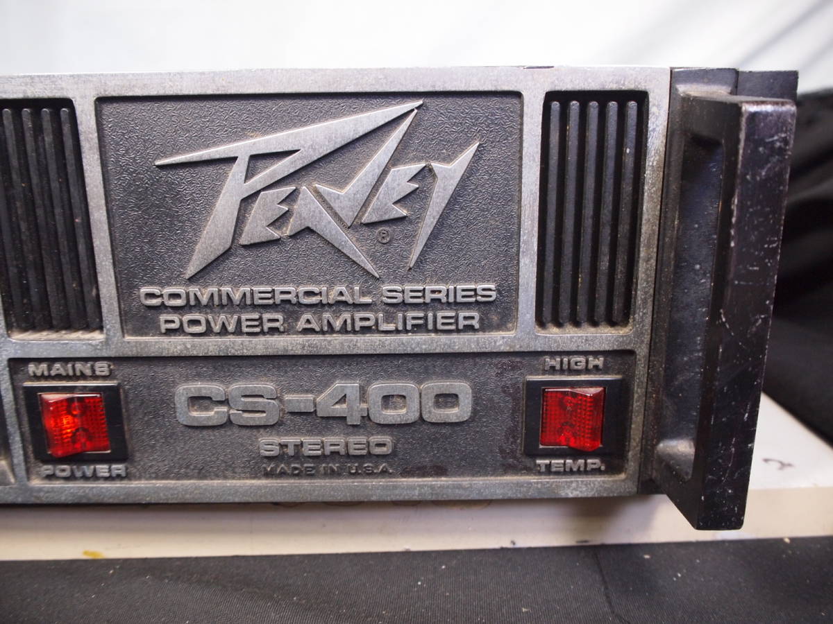 激安日本正規代理店 PEAVEY ビンテージ パワーアンプ CS-400 完動品【3