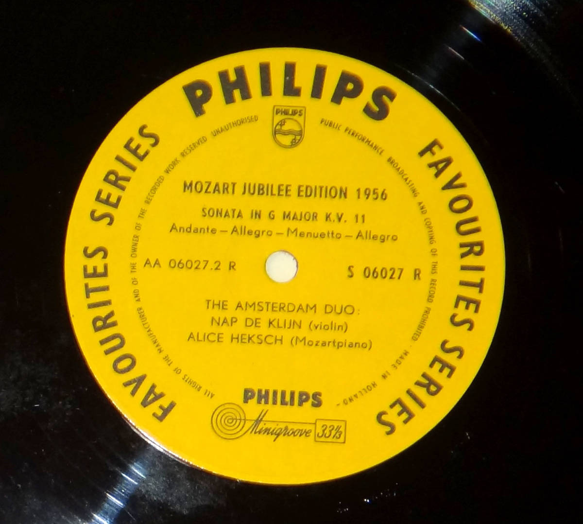 蘭PHILIPS : モーツァルト: - モーツァルト シェリング＆ヘブラー