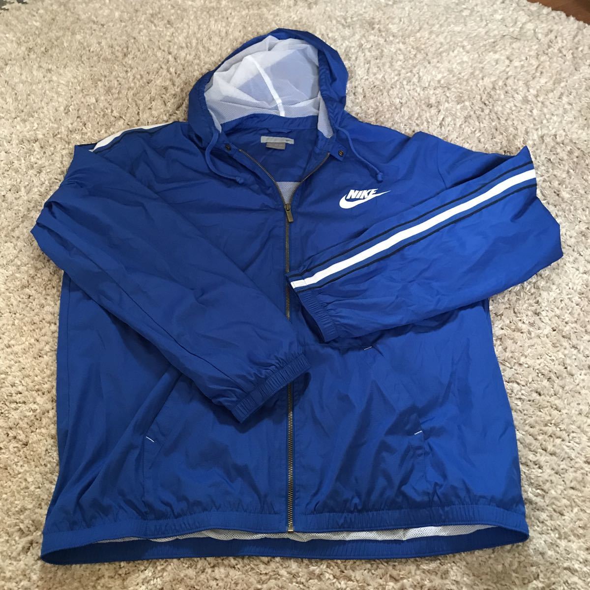 激安大特価，定番 超お値打ち出品 大きめサイズ NIKE Men's フルジップウインドフーディージャケット USA XXLサイズ タグ無し試着のみ(ナイキ)｜売買されたオークション情報、yahooの商品情報をアーカイブ公開 ジャンパー、ジャケット