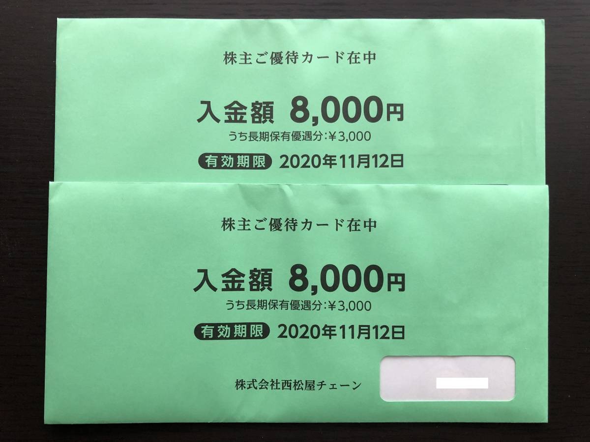 ☆送料無料☆西松屋 株主ご優待カード 16,000円 西松屋 株主優待券