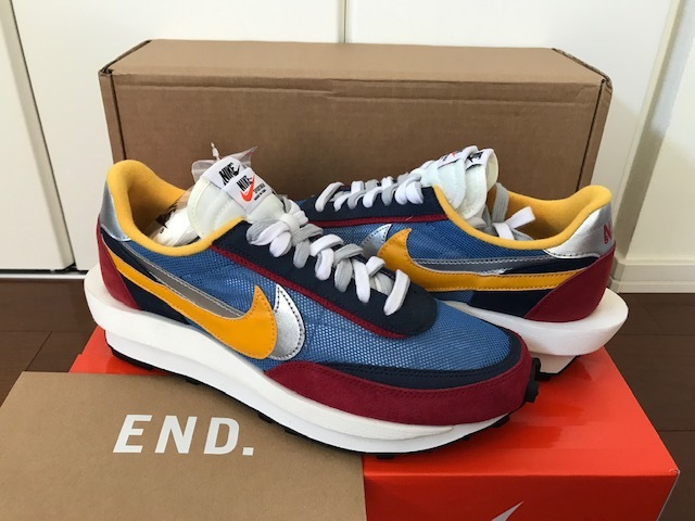  NIKE &times; SACAI LD Waffle Varsity Blue BV0073-400 US10.5 Varsity Blue ナイキ サカイ LD ワッフル 28.5㎝ 2019年発売(28.5cm)｜売買されたオークション情報、yahooの商品情報をアーカイブ公開 - オークファン 28.5cm