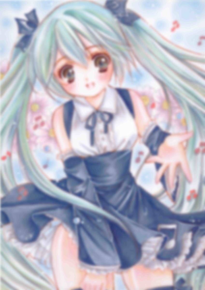 【版権イラストs】【初音ミク06】【ボーカロイド】【A4サイズ】検:手描きイラスト