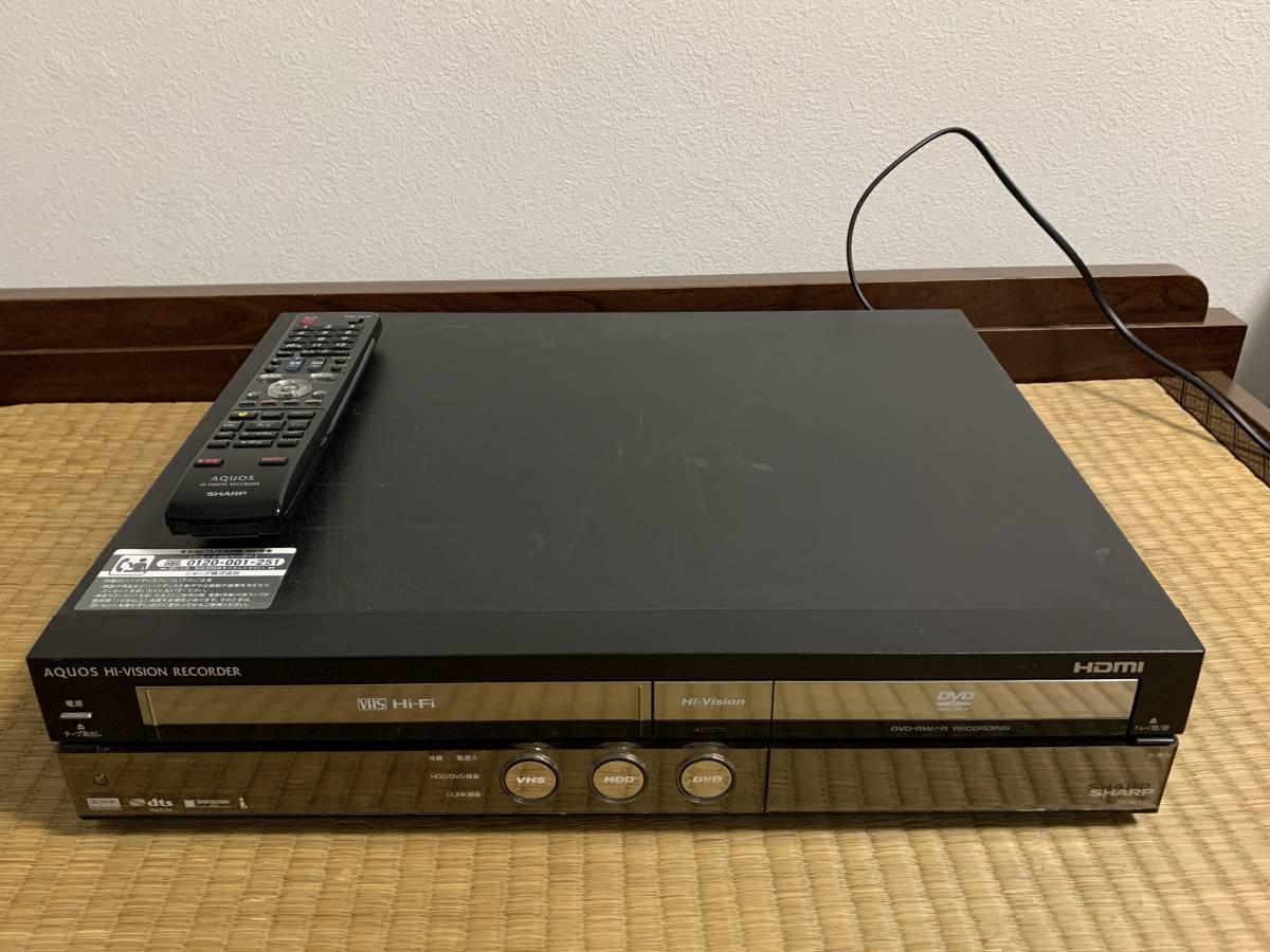 DV-ACV52 シャープ SHARP AQUOS yuki HDD⁄DVD⁄VHSレコーダー シャープ
