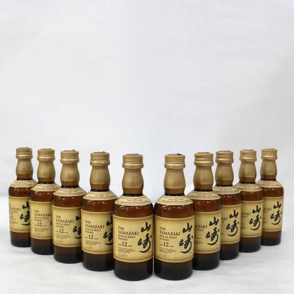 明日には価格戻します！　SUNTORY 山崎12年 ミニボトル 50ml。48本 価格が激安 ☆10本セット/SUNTORY（サントリー） 山崎 12年 ミニボトル