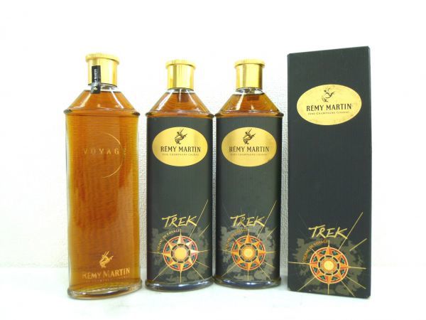送料無料，定番 古酒 3本セット REMY MARTIN レミーマルタン VOYAGE ボヤージュ TREK トレック コニャック ブランデー 350ml 40% 未開栓 Z28889sT-S(レミーマルタン)｜売買されたオークション情報、yahooの商品情報をアー コニャック