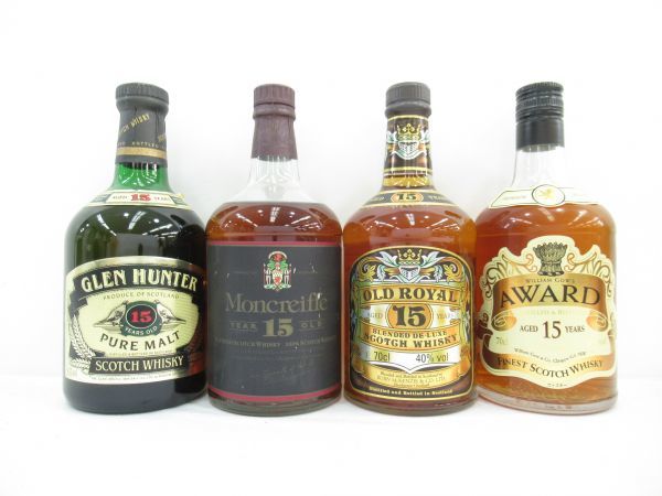 古酒 4本セット SCOTCH WHISKY スコッチ ウイスキー 各種 アワード 