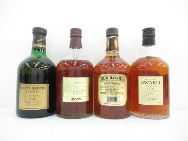 古酒 4本セット SCOTCH WHISKY スコッチ ウイスキー 各種 アワード 