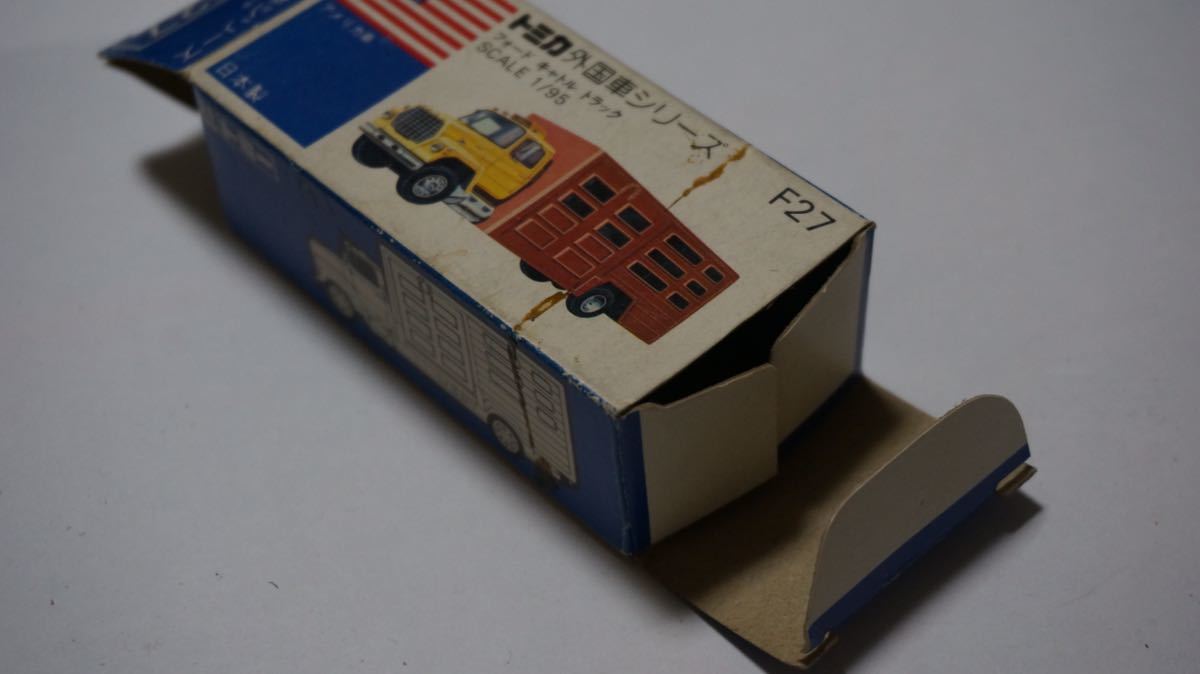 トミカ 日本製 No.F27 フォード キャトル トラック アメリカ車 外国車