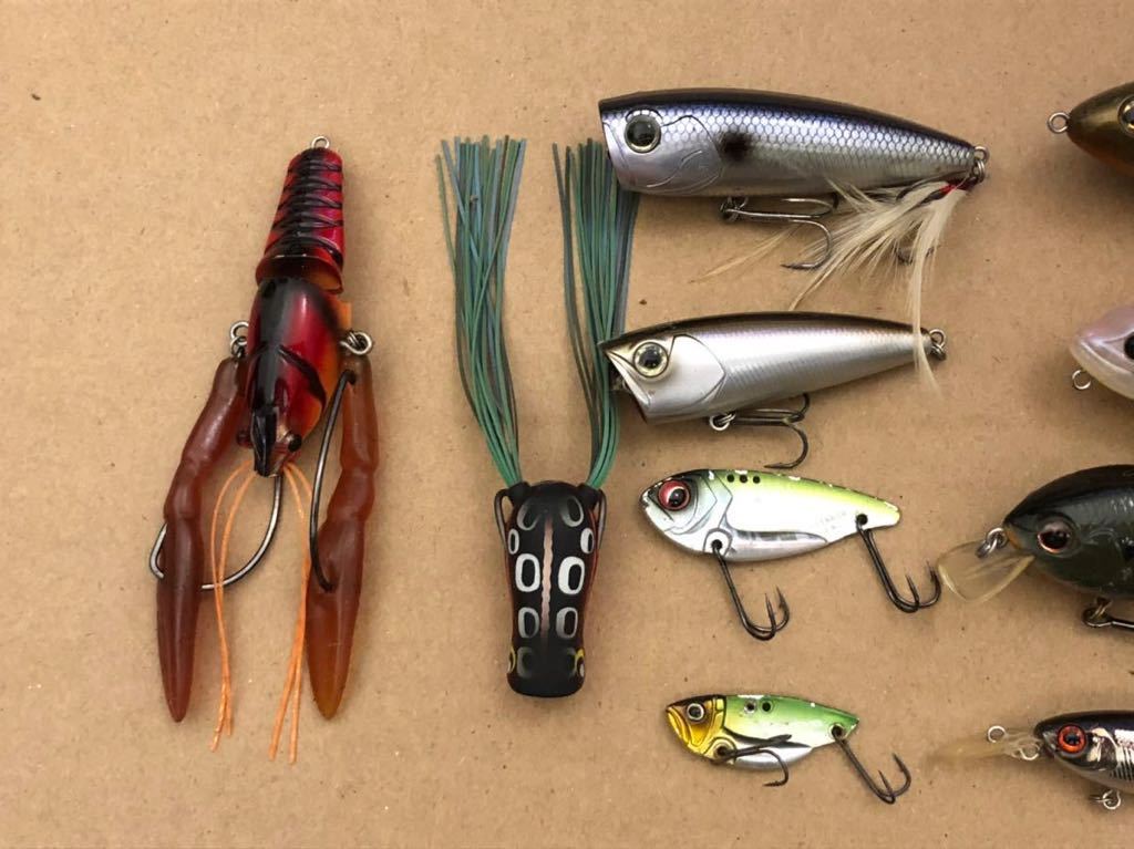 バス釣り 未使用エバーグリーン系ハードルアー12点スレッジフェイス