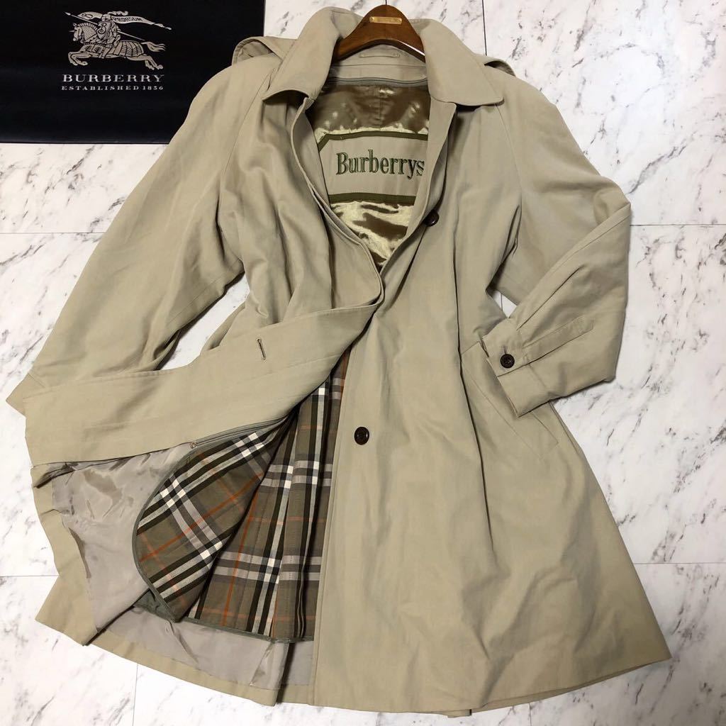 美品》バーバリー ライナー着脱 BURBERRY ステンカラー L〜XL Burberry