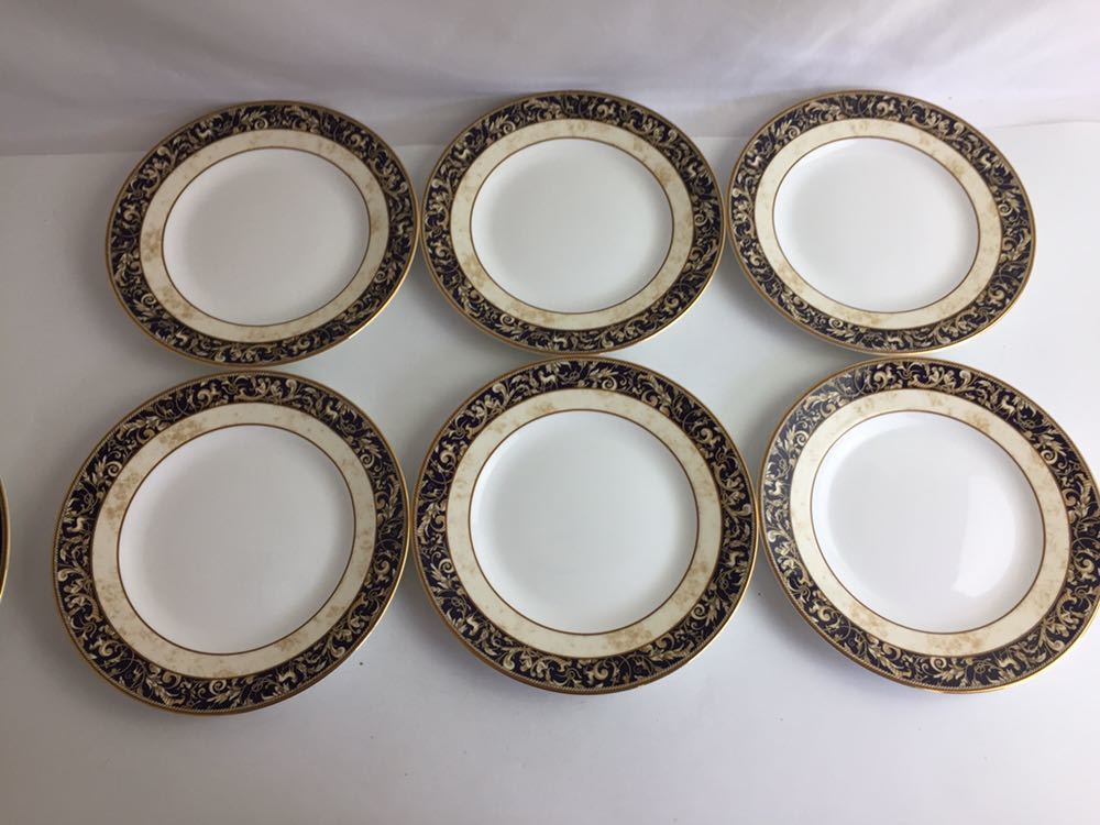 ウェッジウッド ローズゴールド WEDGWOOD プレート 皿 美品 27cm 在印