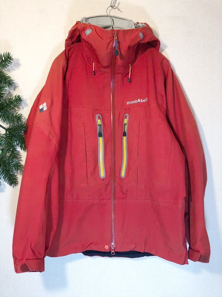  モンベル GORE-TEX ゴアテックス アルパインストリームパーカ レッド赤(男性用)｜売買されたオークション情報、yahooの商品情報をアーカイブ公開 - オークファン 男性用
