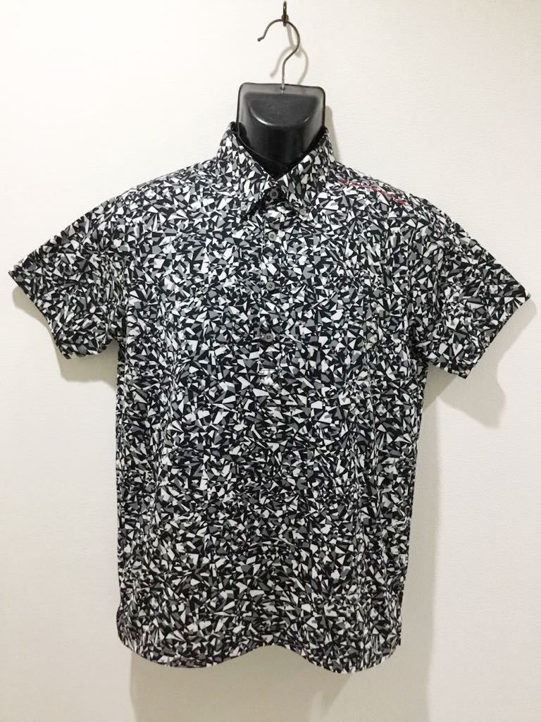 正規品，100%新品 極 ルコック/ゴルフ ポロシャツ 総柄 ストレッチ/軽量/通気性 トップス/ジャケット/ブラック&times;グレー/M(ルコック)｜売買されたオークション情報、yahooの商品情報をアーカイブ公開 - オー シャツ
