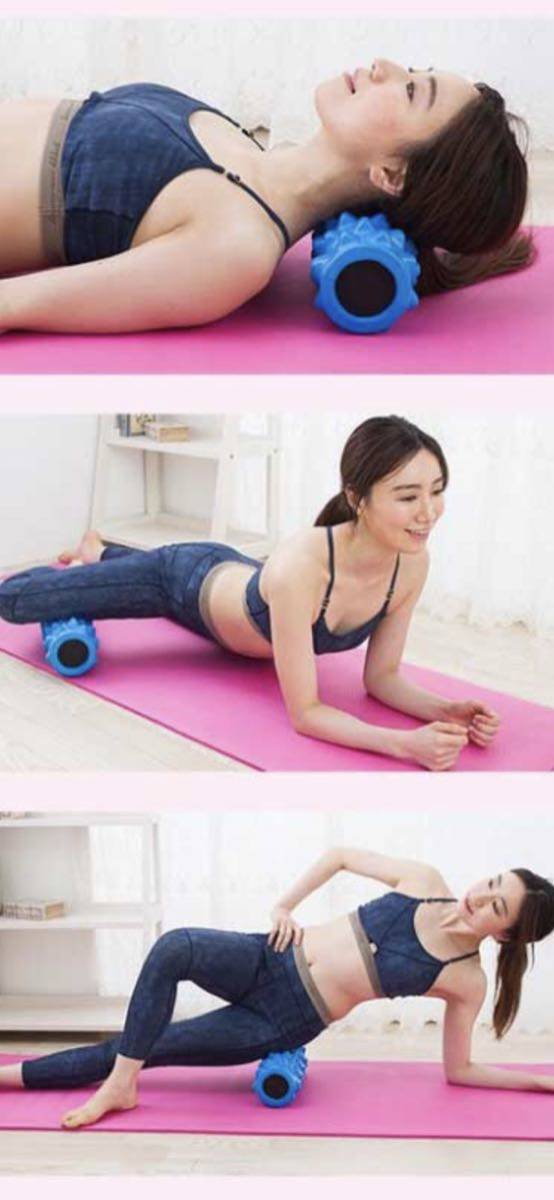 【送料込】トレーニングポール ストレッチフォームローラー ダイエット器具_1