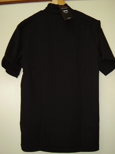 ◆デサント・ハイネック半袖アンダーシャツ・ブラックＭ_2