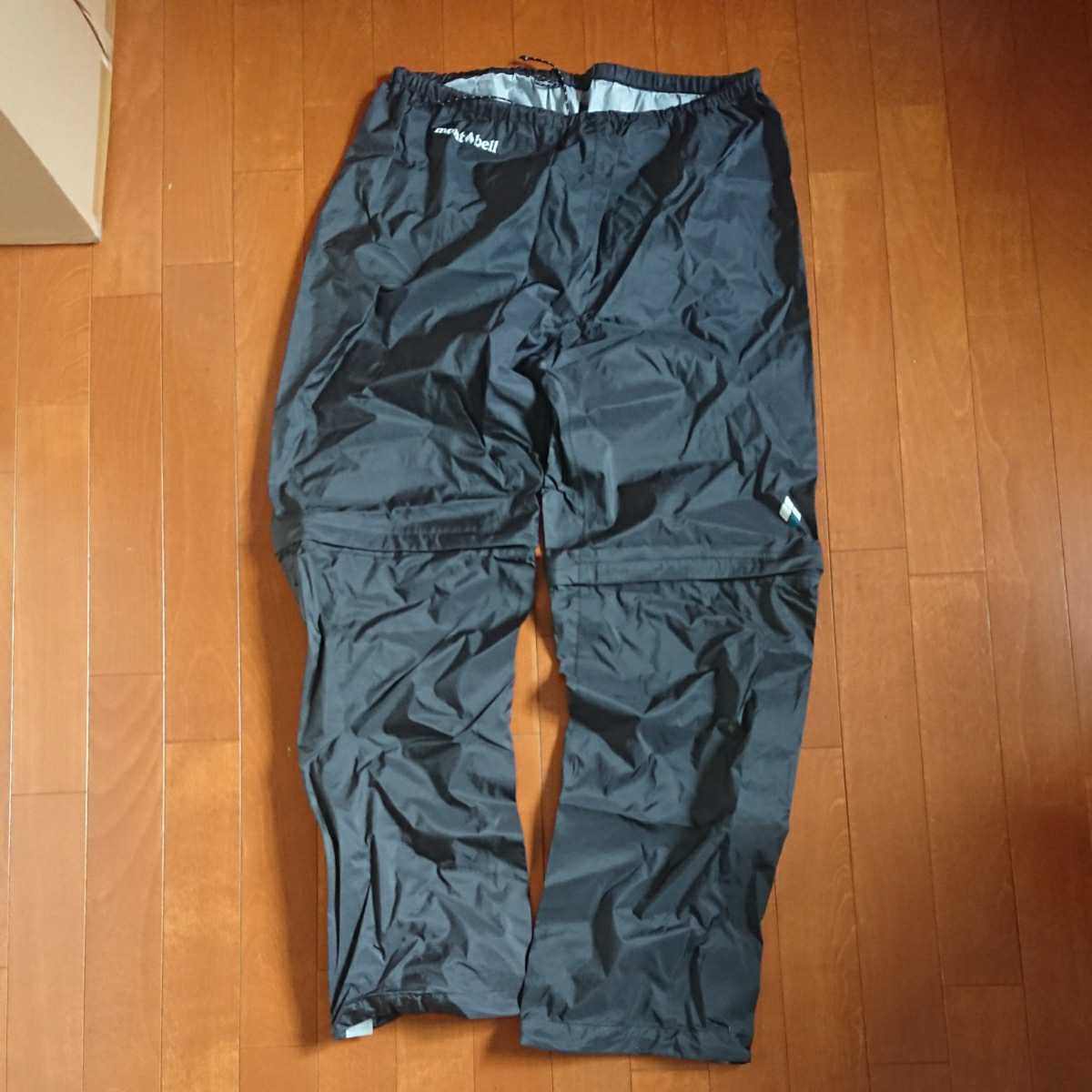 定番人気，新品 モンベル メンズ コンバーチブルレインパンツ ガンメタル Lサイズ(男性用)｜売買されたオークション情報、yahooの商品情報をアーカイブ公開 - オークファン 男性用
