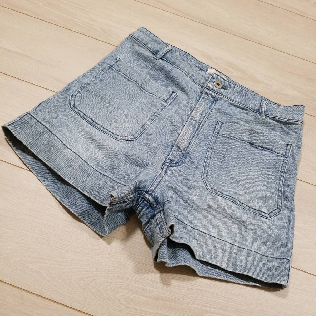 K118 H M エイチ エム ショートパンツ 40 レディース ハーフパンツ デニム ジーンズ インディゴ 青系 ボトムス ボトムス 売買されたオークション情報 Yahooの商品情報をアーカイブ公開 オークファン Aucfan Com