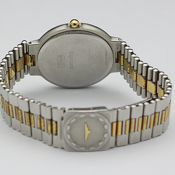 稼働品 ロンジン コンクエスト GRADATUS AD 15 PULSUS 白文字盤 デイト