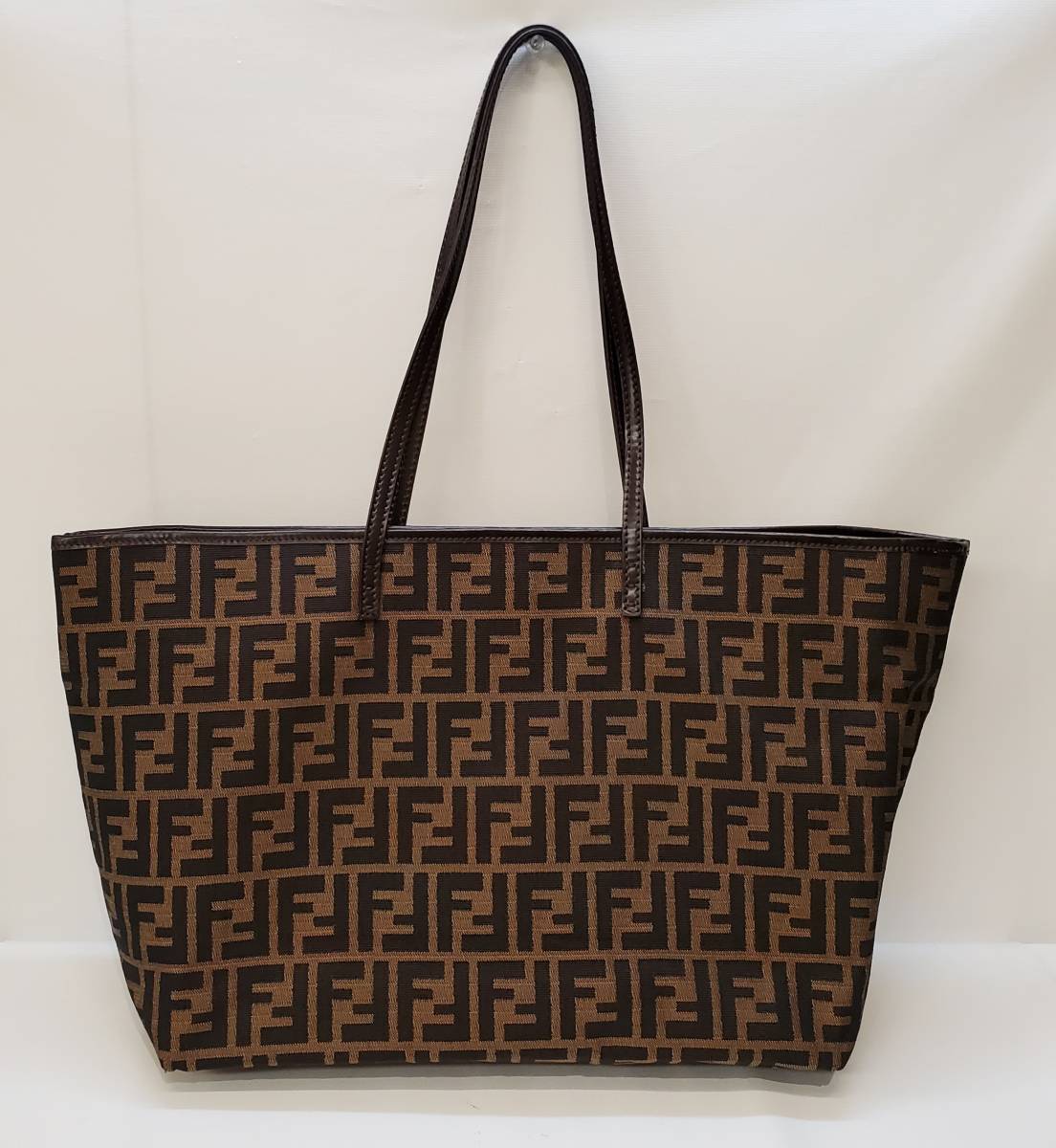 1386】美品 FENDI フェンディ ズッカ柄 キャンバス トートバッグ